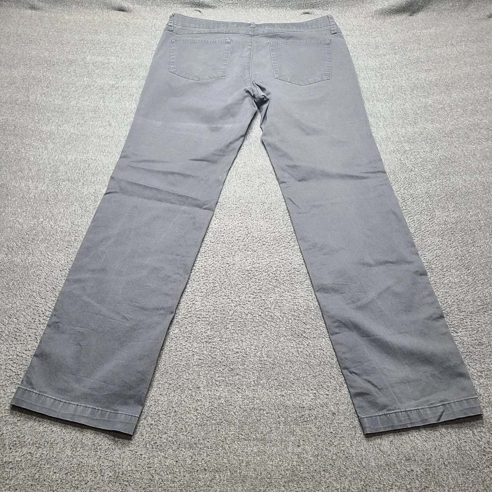 Apt.‎ 9 Straight Fit Pants Mens 34x32 Gray Excellent Premier Flex Cotton Blend